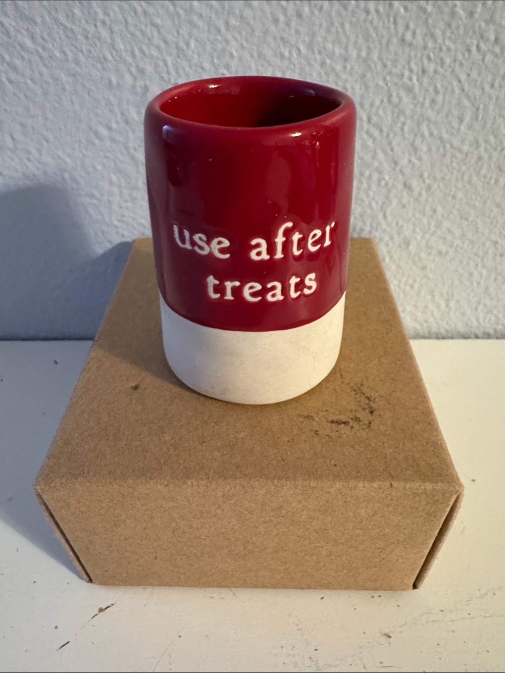 Demdaco Novelty Stoneware Toothpick Holder Christmas Entertaining Decor